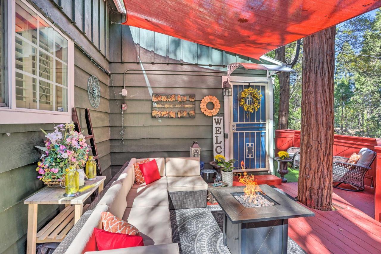Boho Crestline Cabin, 1 Mile To Lake Gregory! Esterno foto