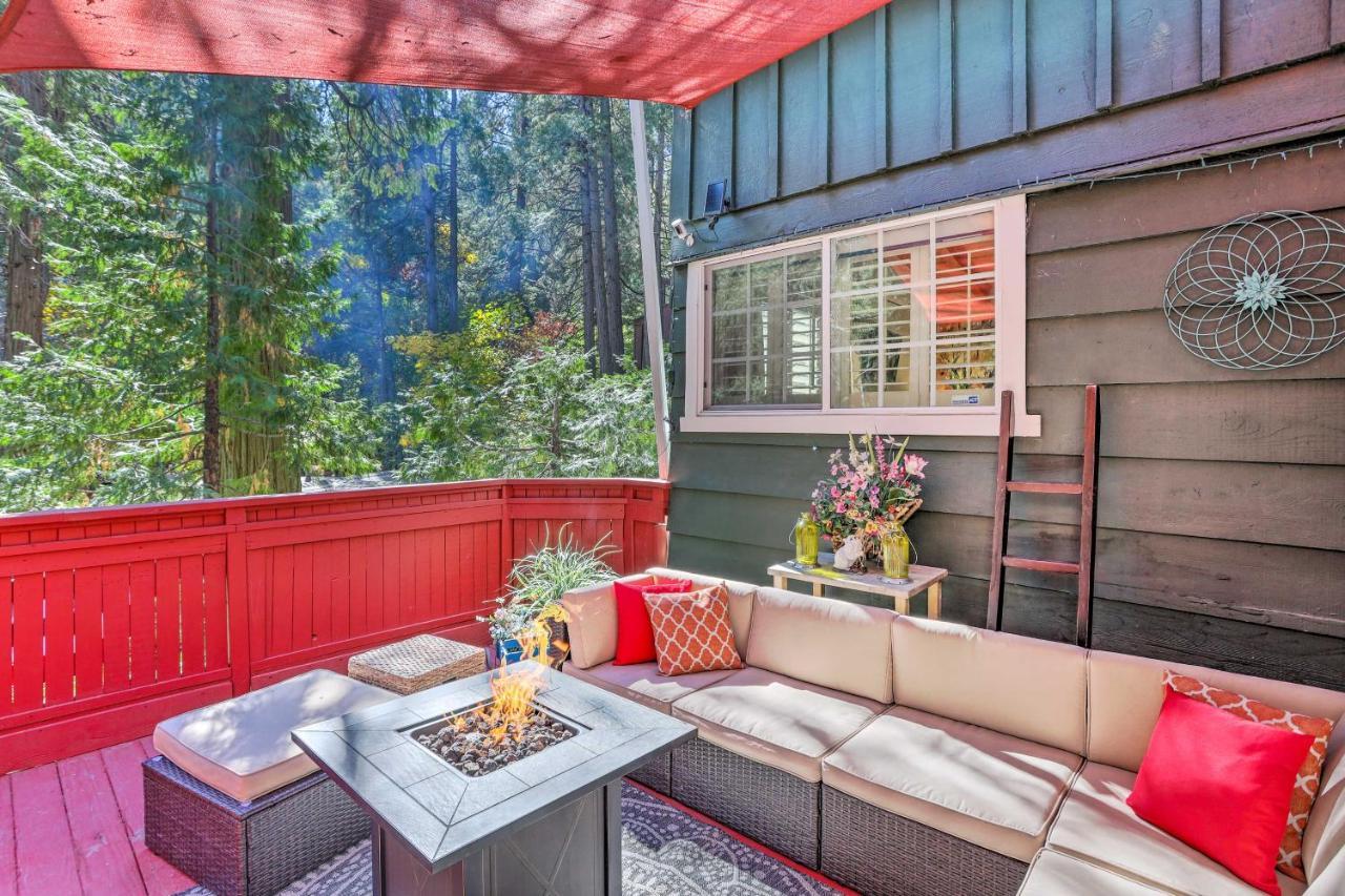 Boho Crestline Cabin, 1 Mile To Lake Gregory! Esterno foto