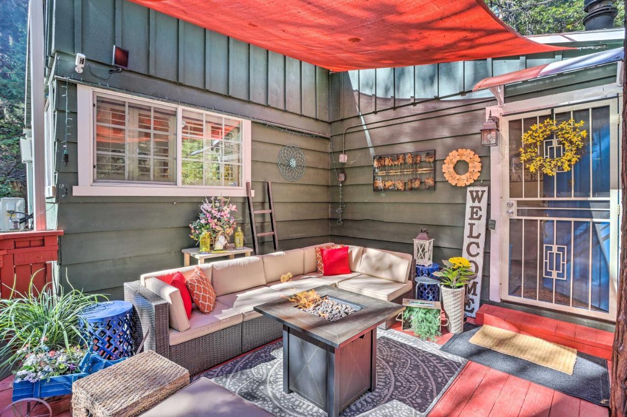Boho Crestline Cabin, 1 Mile To Lake Gregory! Esterno foto