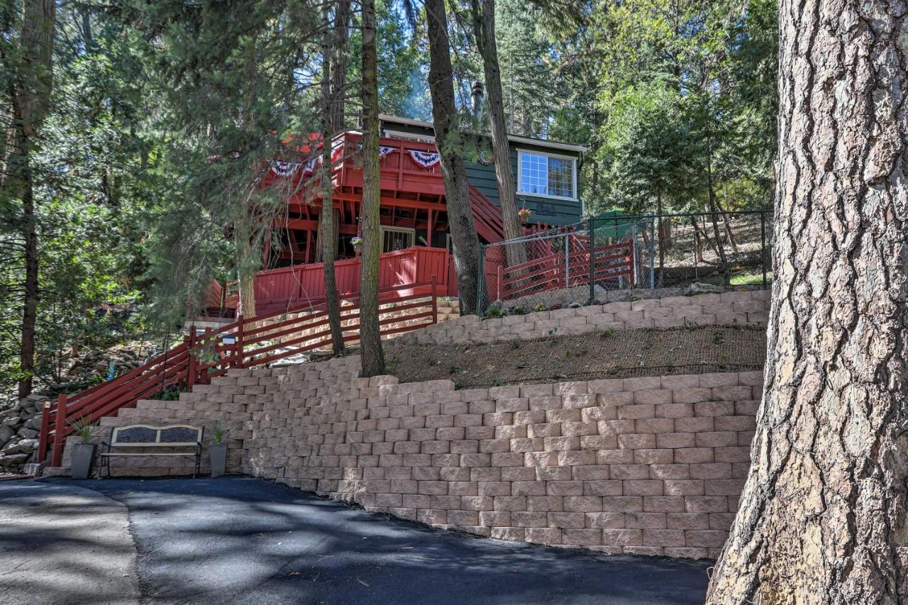 Boho Crestline Cabin, 1 Mile To Lake Gregory! Esterno foto