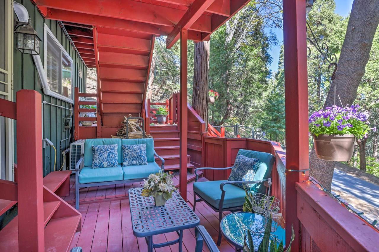 Boho Crestline Cabin, 1 Mile To Lake Gregory! Esterno foto