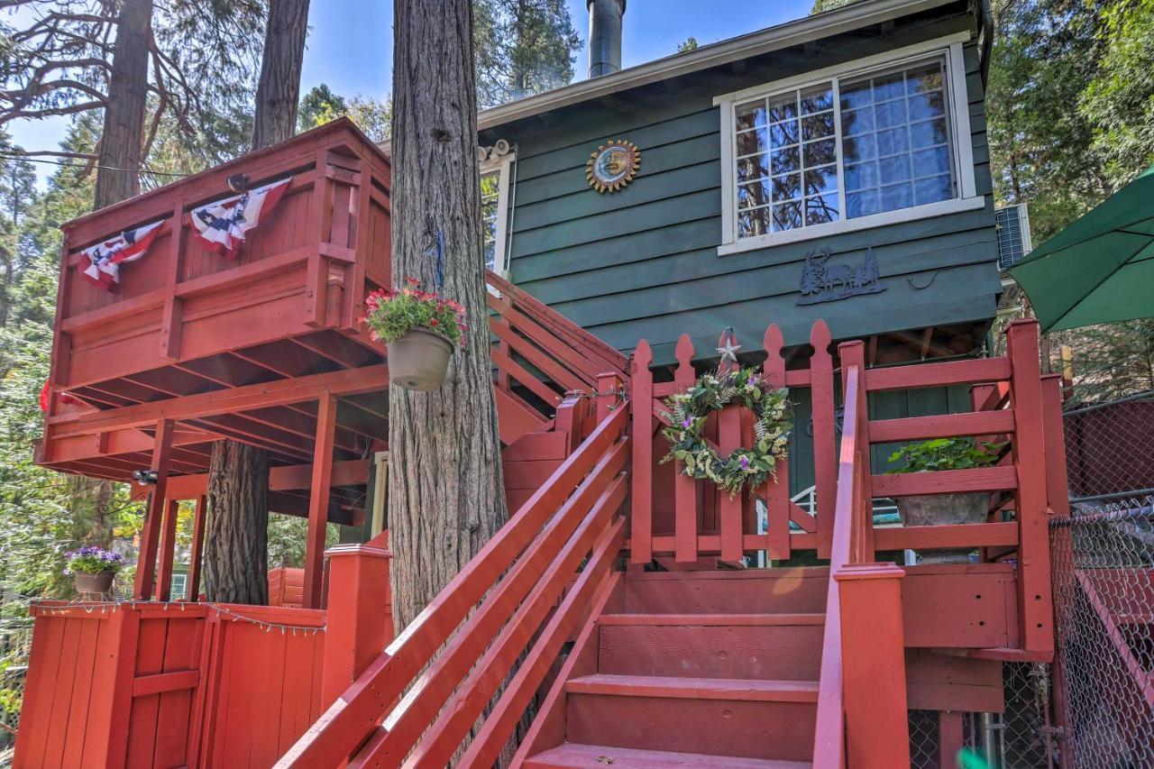 Boho Crestline Cabin, 1 Mile To Lake Gregory! Esterno foto